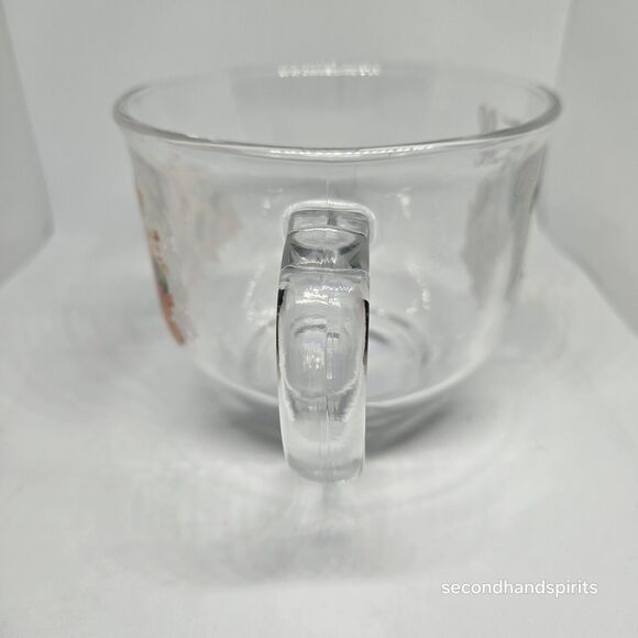 Hello Fall Pumpkins Hedgehog Mushrooms Clear Glass Mug - Picture 4 of 5